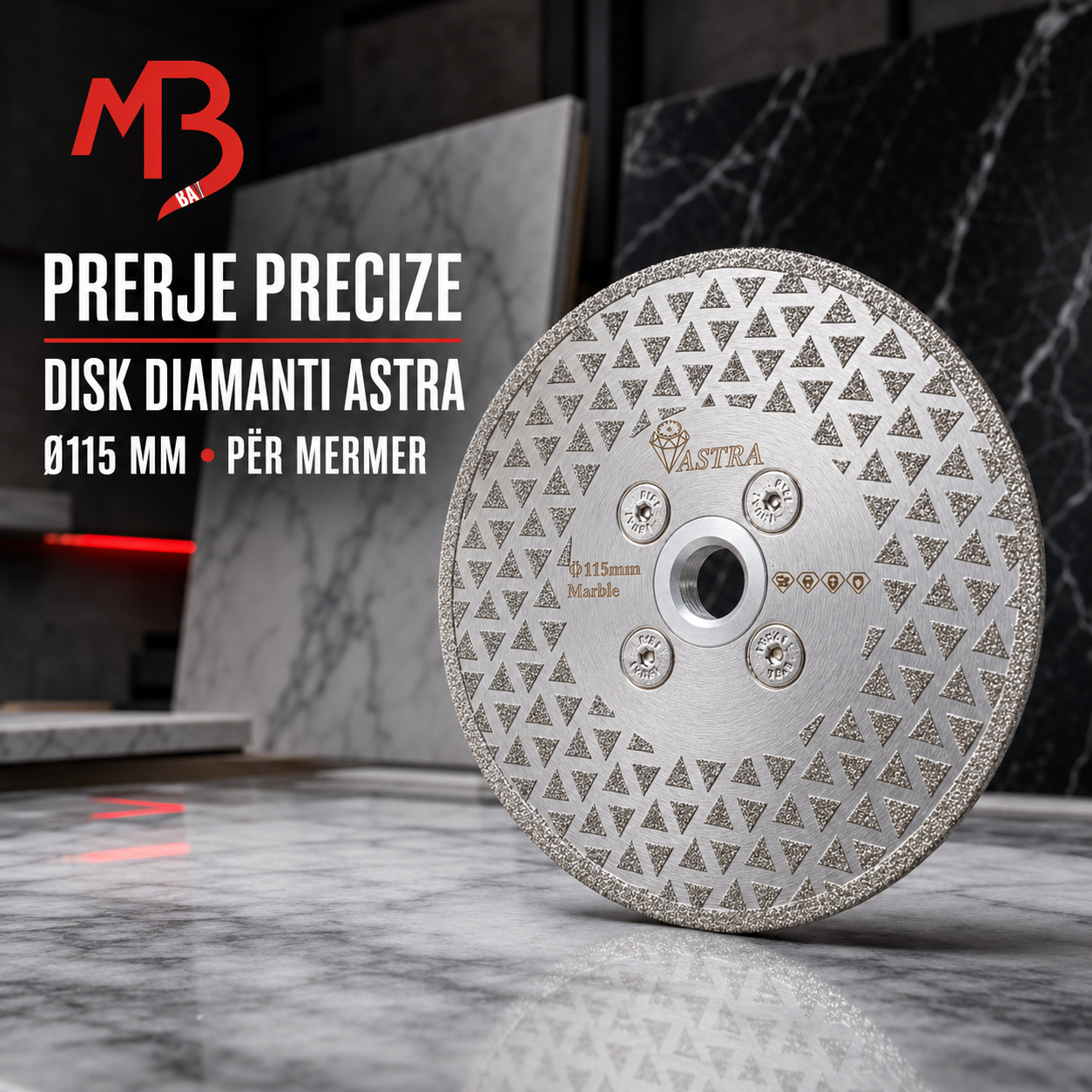 Disk Diamanti ASTRA Ø115 mm (Për Mermer)